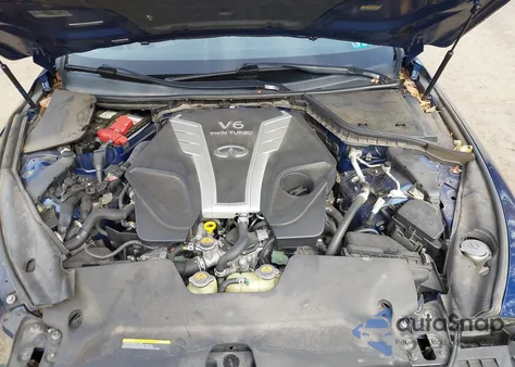 2018 Infiniti Q50 3.0T Red Sport 400 z USA, uszkodzony, nr VIN JN1FV7AR3JM480193